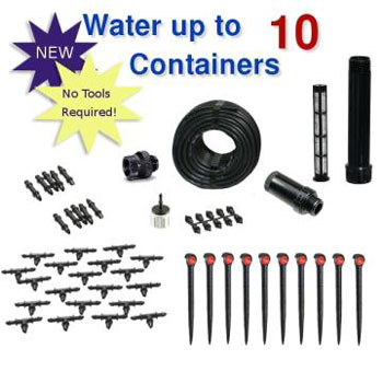 Container Gardening Drip Irrigation Kit